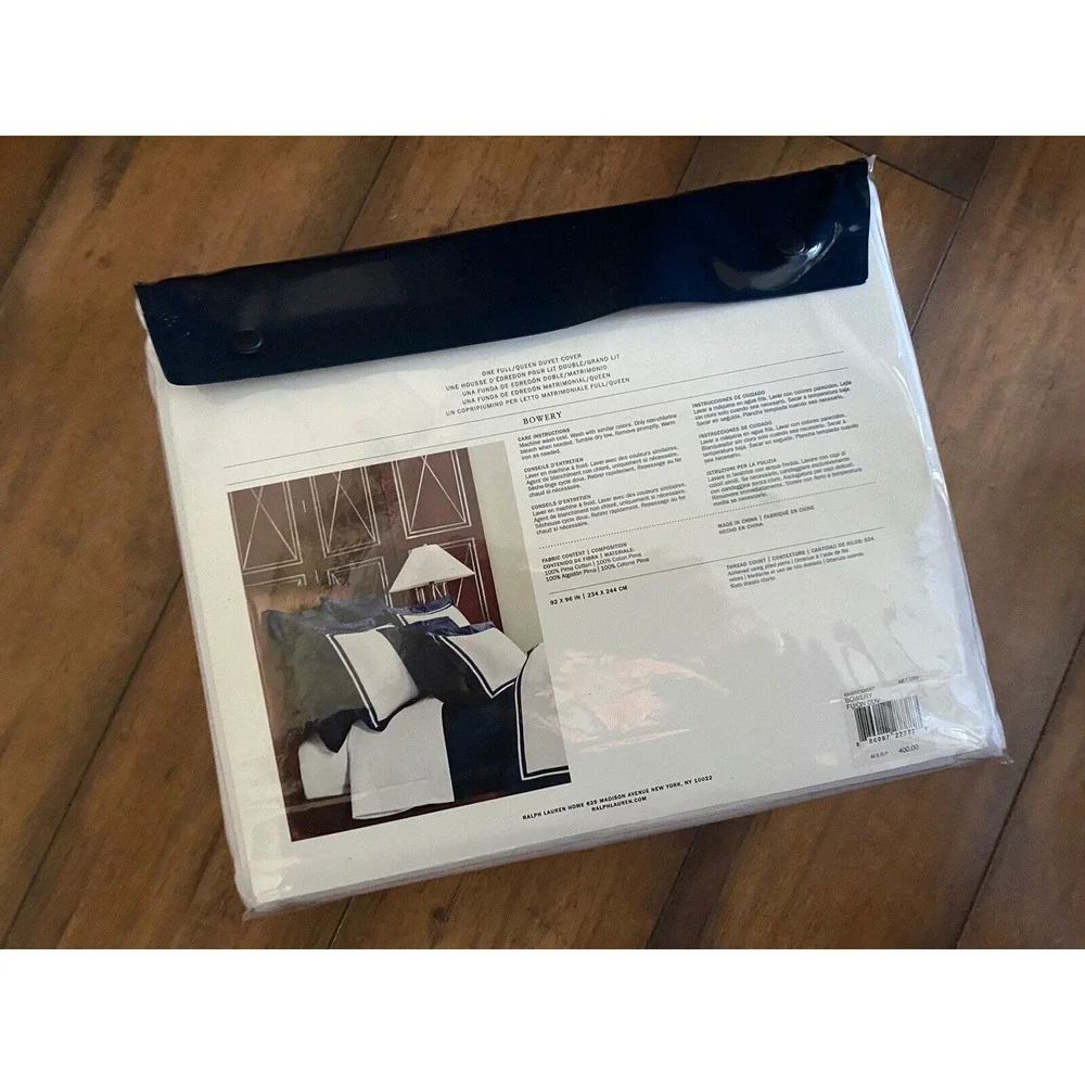 Ralph Lauren Home Duvet Cover full / QUEEN Metro Gray‎ $400 NEW in package